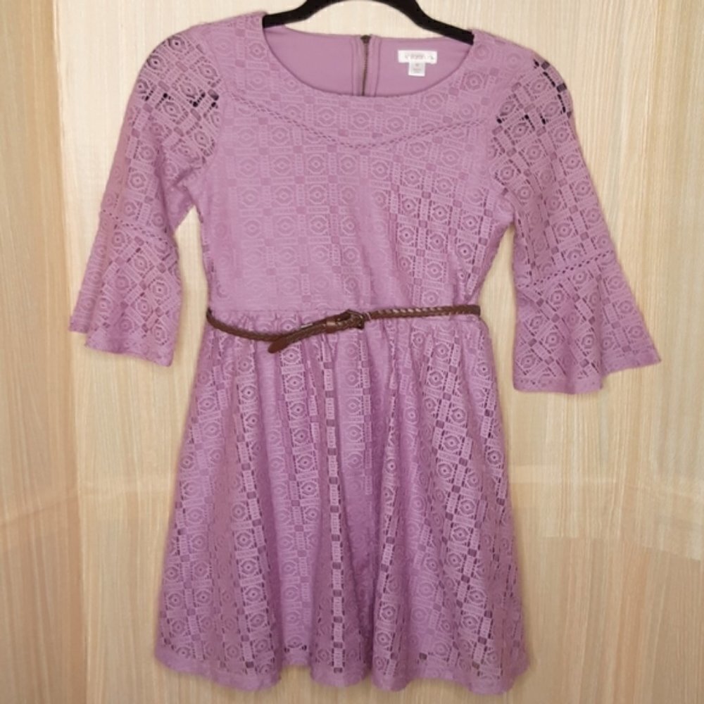 Xhilaration girls lacey a-line dress.  Size Medium